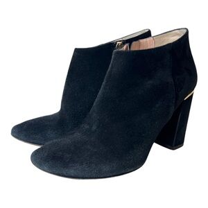 Kate Spade Darota Suede Leather Heeled Ankle Boots Size 6.5